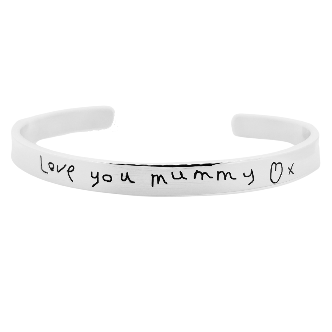 HANDWRITING CUFF BANGLE