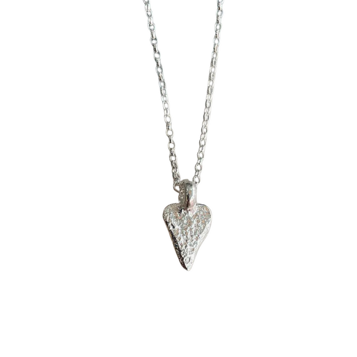 MOLTON ASHES HEART CHARM NECKLACE