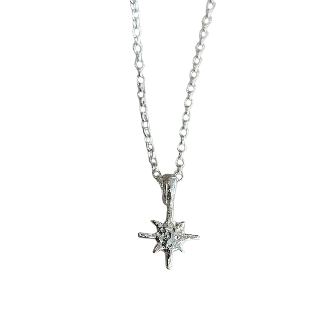 MOLTON ASHES NORTH STAR CHARM NECKLACE