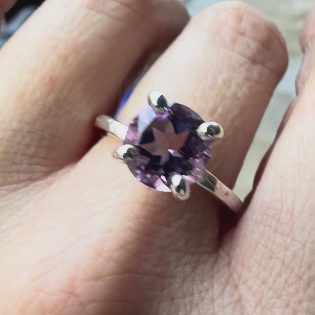 AMETHYST ASHES PRINCESS RING