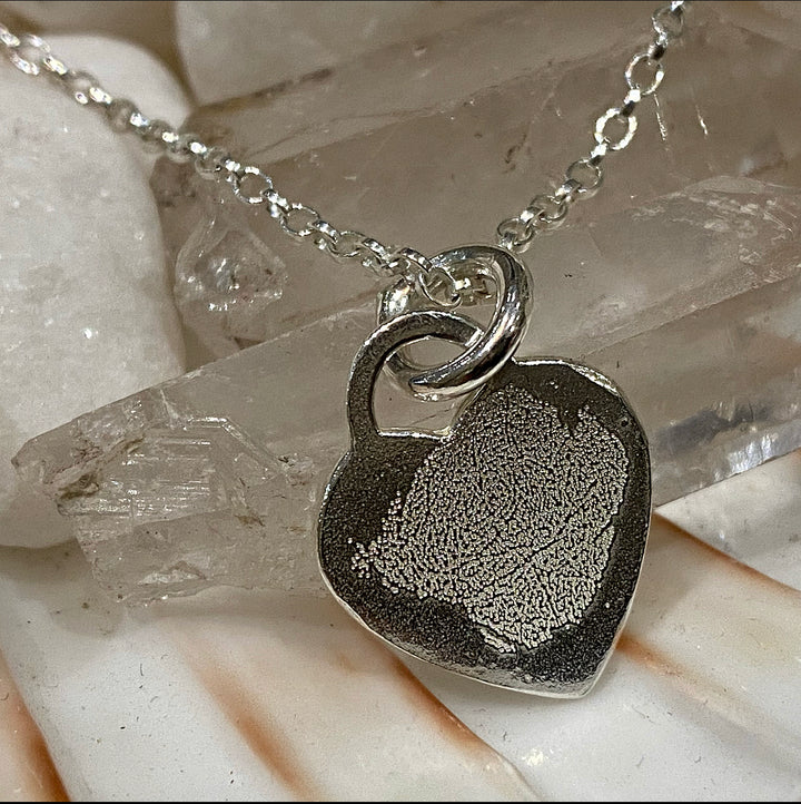 FINGER PRINT HEART NECKLACE