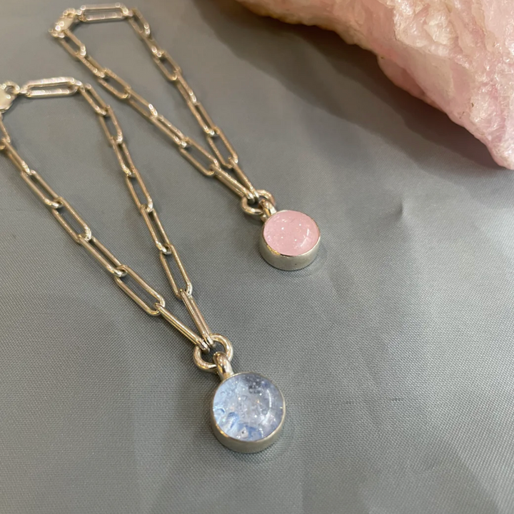 ASHES IN GLASS TRACE CHAIN BRACELETS