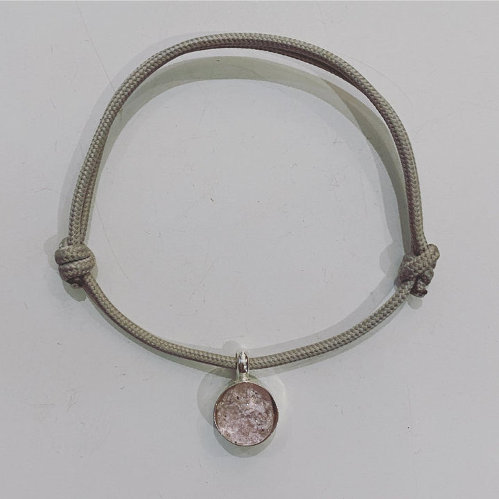 BALLERINA PINK ASHES IN GLASS ROPE BRACELET